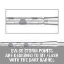3xTarget Swiss Point Storm Onyx Silver 30mm 340130