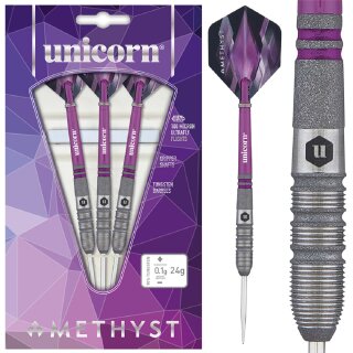 3er Set Steeldarts Unicorn Amethyst 3