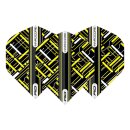 Dart Flights Red Dragon Hardcore Radical Black & Yellow 6923